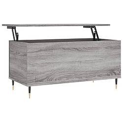 Maison Chic Tabls basse,Table Console pour salon Sonoma gris 90x44,5x45 cm Bois d'ingénierie -MN44229