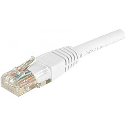 Abi Diffusion Cordon RJ45 catégorie 6 U/UTP blanc - 2 m 