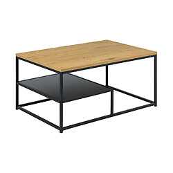 Acheter Lisa Design Salida - table basse - bois et métal noir - 90 cm