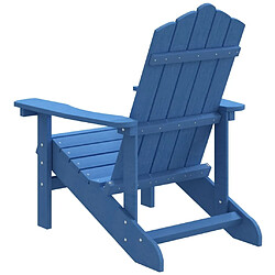 Maison Chic Chaise Adirondack de jardin - Fauteuil d'extérieur PEHD Bleu marine -MN76303 pas cher