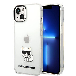 Karl Lagerfeld Coque arrière en TPU Choupette Transparent pour iPhone 14 Plus