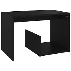 Maison Chic Table d'appoint | Table Basse Noir 59x36x38 cm Aggloméré -GKD56950