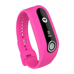 Wewoo Bracelet pour montre connectée Dragonne Sport en silicone TomTom Touch Rose rouge 