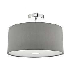 Luminaire Center Plafonnier Ronda Gris 1 ampoule 18cm