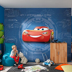 Komar Papier peint mural Cars Disney BleuPrint 254x368 CM