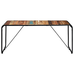 vidaXL Table à manger 180x90x76 cm Bois de récupération massif