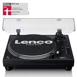 Lenco Tourne-disque à entraînement direct avec encodage USB/PC L-3818BK Noir