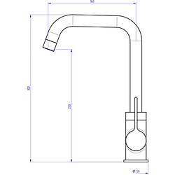 Avis Robinet mitigeur laiton chrome pour evier de cuisine bec haut butee economie eau