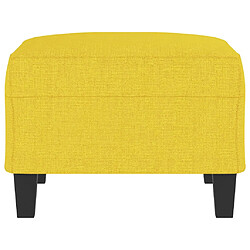 Avis vidaXL Repose-pied Jaune clair 70x55x41 cm Tissu