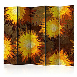 Paris Prix Paravent 5 Volets Sunflower Dance 172x225cm