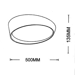 Acheter Plafonnier LED moderne 46 W rendement 360W cadre doré ellipse plafonnier lumière chambre hôtel cuisine bureau salon 230V 4000K