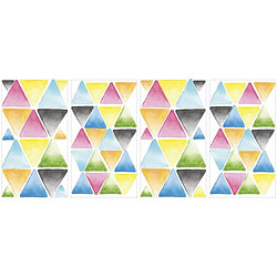 Avis Thedecofactory TRIANGLES AQUARELLES - Stickers repositionnables motif style aquarelle