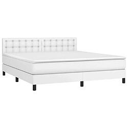 Avis Sommier à lattes et LED,Cadre à lattes de lit avec matelas pour Adulte Blanc 180x200 cm -MN49890