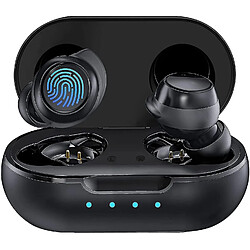 Universal Bouchons d'oreilles sans fil bluetooth 5.1 casque micro intégré annulation du bruit casque étanche IPX7