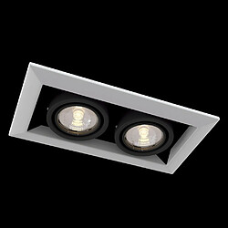 Avis MAYTONI Encastré Twin Square Downlight Blanc, 2 Lumières, GU10