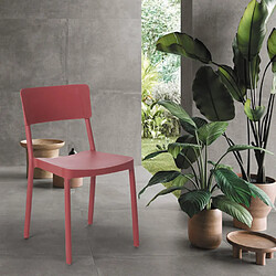 Ahd Amazing Home Design Chaise au design moderne pour cuisine bar restaurant et jardin Liner, Couleur: Rouge