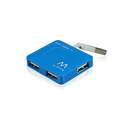 Mini Hub 4 Ports Ewent EW1126 USB 2.0 Bleu