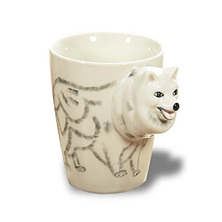 Totalcadeau Tasse tete de loup 3D mug animal