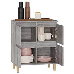 Maison Chic Buffet,Meuble de Rangement,commode pour salon,Cuisine Sonoma gris 60x35x70 cm Bois d'ingénierie -MN64135 pas cher