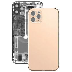 Wewoo Coque arrière en verre pour iPhone 11 Pro Max or 