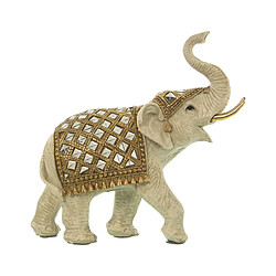 Figurine Décorative Alexandra House Living Blanc Plastique Eléphant 13 x 26 x 24 cm