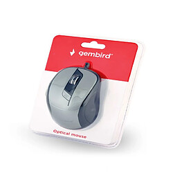 Gembird MUS-6B-01-BG souris USB Optique 1600 DPI Droitier (Gembird optical mouse MUS-6B-01-BG, 1600 DPI, USB, Black/spacegrey)