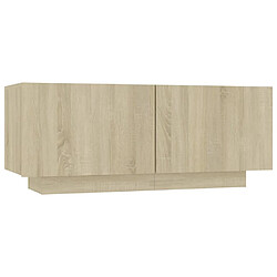 vidaXL Table de chevet chêne sonoma 100x35x40 cm bois d'ingénierie