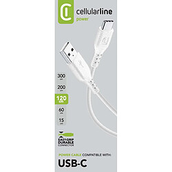 Cellular Line Cellularline Power Cable 120cm - USB-C 