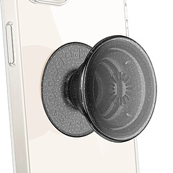 Popsockets PopGrip Iridescent Poignée Maintien Support Fixation adhésive Noir Transparent