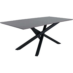 Venture Home Table de repas 90 x 180 cm Piazza gris, noir. Table de repas 90 x 180 cm Piazza gris, noir