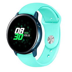 Wewoo Bracelet pour montre connectée en silicone monochrome appliquer la Samsung Galaxy active 22 mm sarcelle 