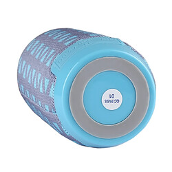 Wewoo Enceinte Bluetooth Haut-Parleur Stéréo Sans Fil V4.2 avec Poignée, Microphone Intégré, Appels Mains Libres & Carte TF & AUX IN & FM, Distance: 10m Baby Bleu pas cher