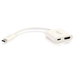 Cables To Go C2G 80493 adaptateur et connecteur de câbles USB-C HDMI, USB-C Blanc