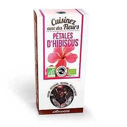 Aromandise Fleurs comestibles bio - Pétales d'Hibiscus 80 g