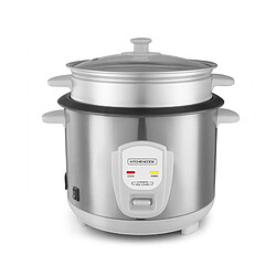 Cuiseur à Riz 1.8l Avec Cuve Métal Et Panier Vapeur Japan X Kitchencook Gris