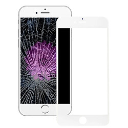 Wewoo Vitre blanc pour l'écran avant de iPhone 6s lentille extérieure en verre avec le cadre avant de d'écran d'affichage à cristaux liquides et l'adhésif optiquement clair d'OCA pièce détachée