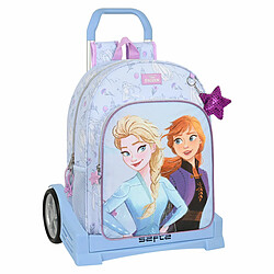 Cartable à roulettes Frozen Believe Lila 33 x 42 x 14 cm 