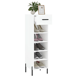 Acheter Maison Chic Armoire à Chaussures,Meuble de Rangement à Chaussures blanc 30x35x105 cm bois d'ingénierie -MN46242