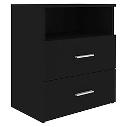 Acheter vidaXL Tables de chevet 2 pcs Noir 50x32x60 cm