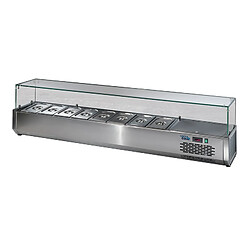 Vitrine Réfrigérée pour Table à Pizza GN 1/3 - Largeur 1600 - Sofraca