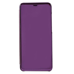 Etui en PU surface de rétroviseur fenêtre vue violet clair pour votre Samsung Galaxy A9 (2018)/A9 Star Pro/A9s