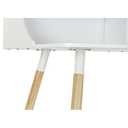 Acheter Pegane Bureau en MDF coloris blanc / naturel - Longueur 120 x Hauteur 92 x Profondeur 60 cm