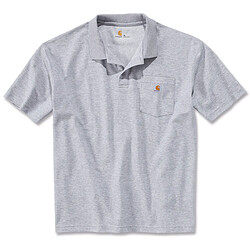 Polo WORKWEAR POCKET taille XL gris - CARHARTT - S1K570HGYXL