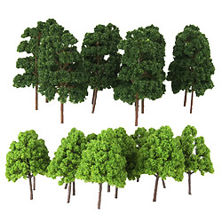 Modèle Arbres Paysage Modèle Aquarium Dollhouse Pack de 45pcs 1/150 Arbres en Plastique Modèle Plage pour L'architecture Wargame Parc Paysages Ferroviaire