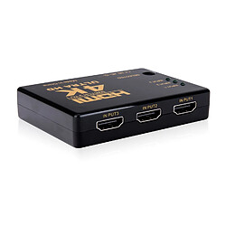 INECK® HDMI 3 Switch Port 4K Full HD 1080p - HDMI v1.4b Dernières - 3 x 1 x Entrée Sortie + télécommande