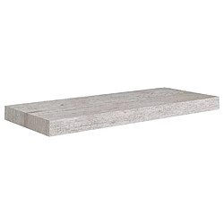 vidaXL Étagère murale flottante gris béton 60x23,5x3,8 cm MDF