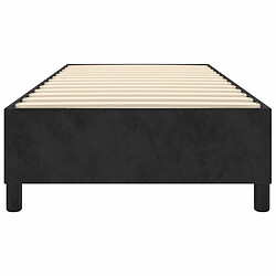 Sommier à lattes,Cadre à lattes de lit pour Adulte Noir 80x200 cm Velours -MN28896 pas cher