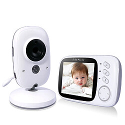 Cool And Fun Moniteur Bébé Numérique sans Fil 2.4GHz Interphone Bidirectionnel Babyphone Écran LCD 3.2 Caméra Vision Nocturne de 5m Longue Portée Température Surveillée Berceuses Intégrés etc 