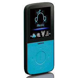 Lenco Lecteur MP3 de sport avec podomètre, oreillettes de sport et brassard de sport PODO-153BU Bleu-Noir 