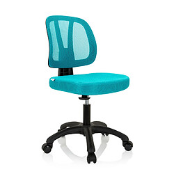 Chaise pour enfant / Chaise de bureau pour enfant KID YU 200 Tissu maille turquoise hjh OFFICE pas cher